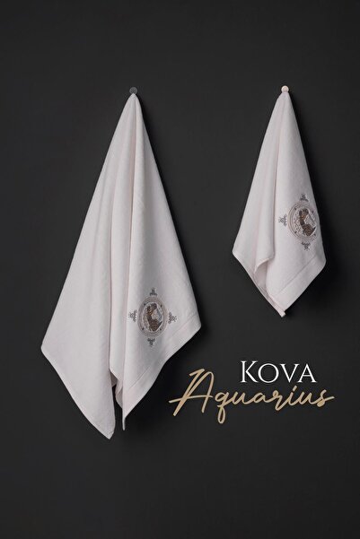 VAROL Luksuzni set peškira od mikro-pamuka sa izvezenim horoskopskim znakovim...