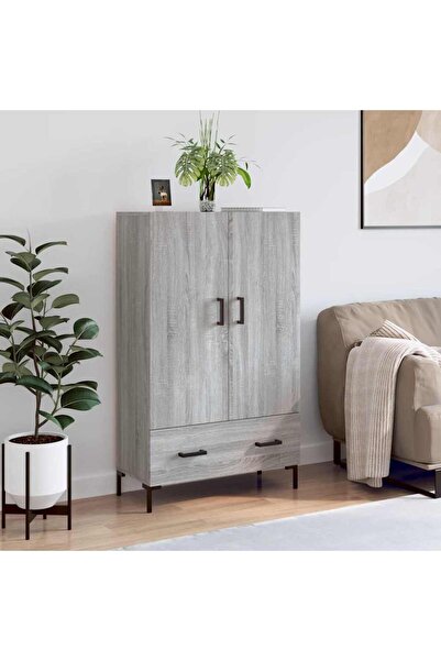 Concept Dulap gri Sonoma 69,5x31x115 cm, lemn prelucrat