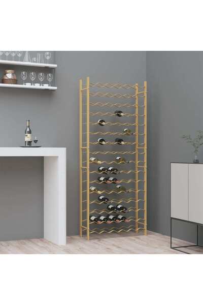 Concept Suport sticle de vin pentru 96 sticle, auriu,metal