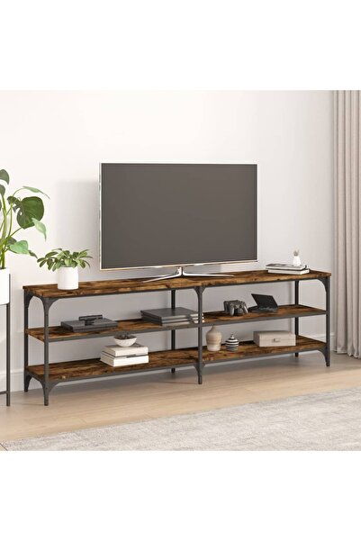 Concept Comodă TV, stejar fumuriu, 160x30x50 cm, lemn prelucrat
