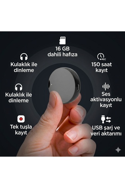 SICAK TAKİP Mini Ses Kayıt Cihazı