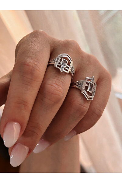 Mimoza Accessories Silver Color Stone Ring