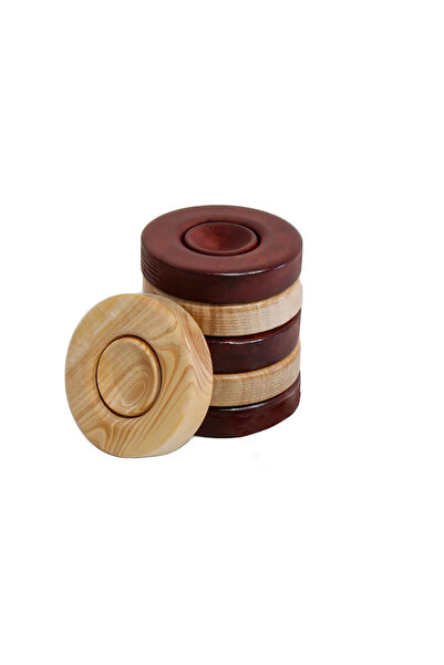Helena Wood Art Handmade Boxwood Backgammon Piece 35 mm