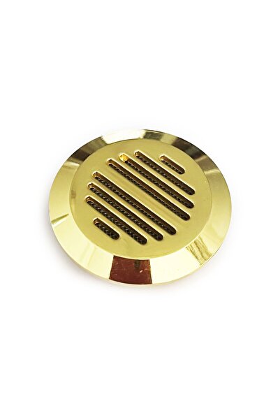 OEM Humidor Puro Kutusu Nemlendirici Haznesi Yuvarlak Metal Sarı 37mm