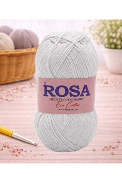 Pin Trade SRL Bobina fir tricotat Rosa Cotton 7501, 100% bumbac reciclat, 100...