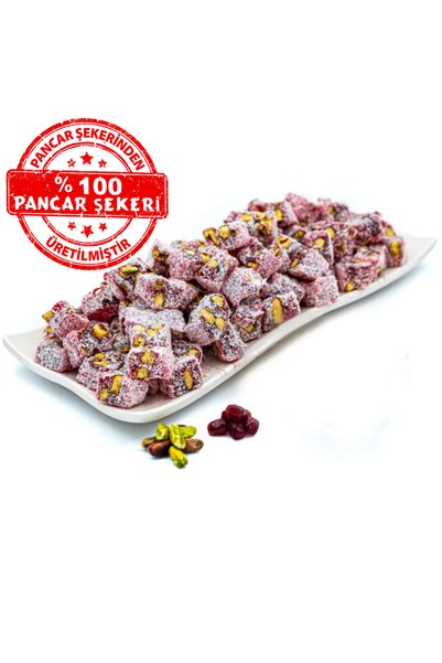 Dadak Lokum ve Kuruyemiş Pomegranate Flavored Pistachio Mini Turkish Delight ...