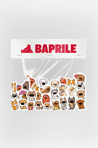 Baprile مجموعة ملصقات للكلاب اللطيفة مكونة من 80 قطعة، مجموعة ملصقات للهاتف ا...