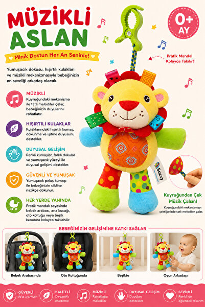 Sozzy Toys Müzikli Aslanım