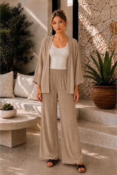 Maison La Femme Set pantaloni kimono pentru femei