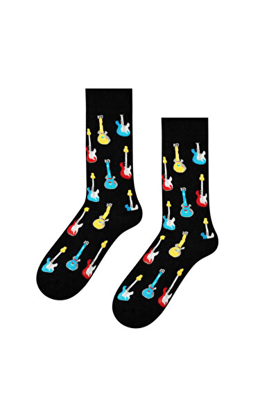 CARNAVAL SOCKS Șosete colorate cu model cu chitare multiple