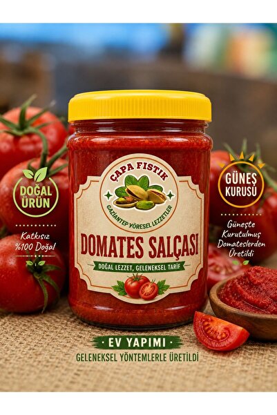 Çapa Baharat Domates Salçası(1 kg) Ev Yapımı, Güneş Kurusu