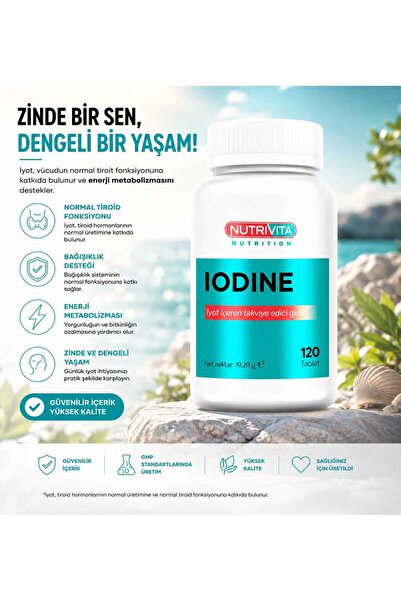 Nutrivita Nutrition IODINE (İYOT) 120 tablet