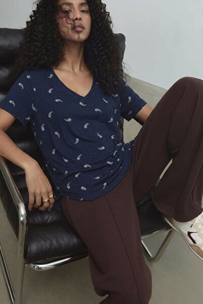 COTENCONCEPT Tricou cu decolteu în V basic amestec de viscoză