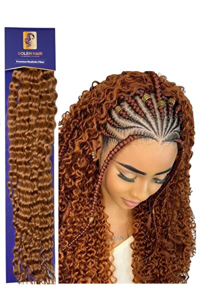 GOLEN Hair Deep Wave Braids 22 Inches Color 30 – Deep Wave Crochet Hair