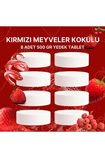 Saban 4 Adet 2x500Gr - KIRMIZI MEYVELER - Nem Alıcı Rutubet Giderici Yedek Ta...