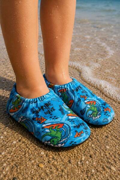 dinamik çocuk Pantofi unisex cu talpă anti-alunecare pentru mare și piscină 2...