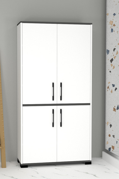 MOBİLİQUE İris Dört Kapaklı Modern Banyo Dolabı