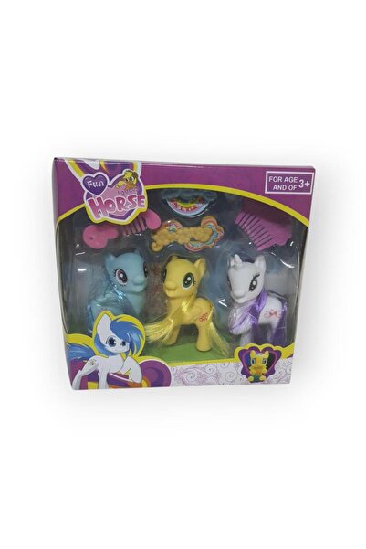 KIZILKAYA Fun Lovely Horse Pony Figure Set (3 Pieces)