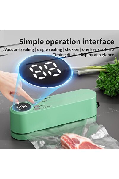 unbrand Rechargeable Vacuum Sealer, 3 Modes Cordless Food Sealing Machine, Po...