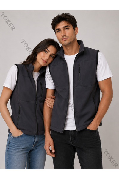 TOKER TEKSTİL Softshell Yelek – Rüzgar ve Su Geçirmez İş Yeleği – Günlük Kull...