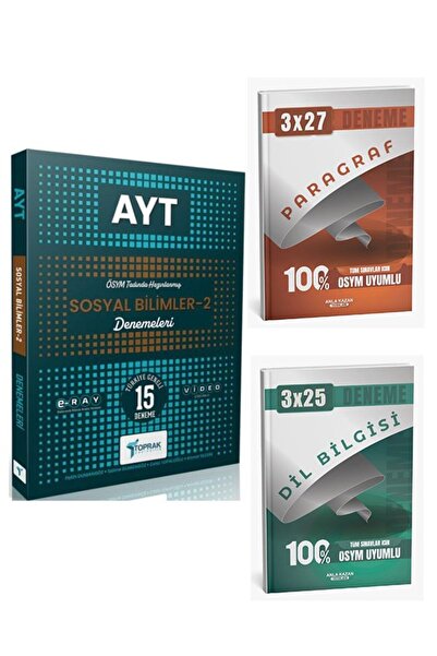 Anla Kazan Yayınları Toprak 2026 AYT Sosyal Bilimler 2 Deneme+Anla Kazan Para...