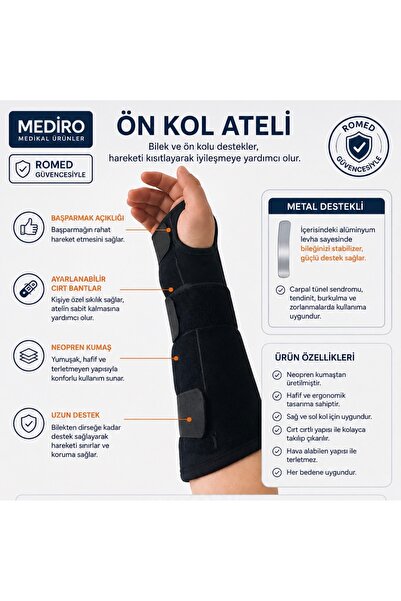 Romed Ön kol ateli (Uzun el bilek ateli)
