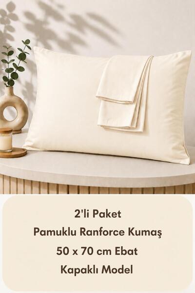 TEXTİLEGARDEN Cotton Double Pillowcase 50x70 Cm