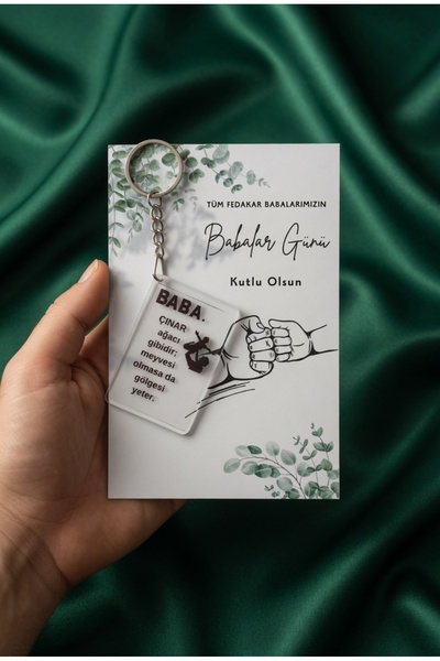 MyGift Cadou de Ziua Tatălui 10 brelocuri din plexiglas