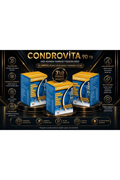 CONDROVİTA 90 TABLET 3 lü fırsat paketi