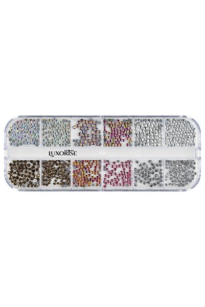 LUXORISE Strasuri pentru unghii, Cristale Paradis, 12 modele