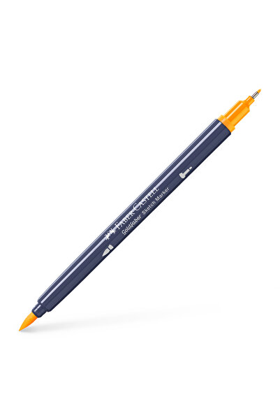 Faber Castell Marker pentru schițe cu 2 vârfuri, galben auriu închis 109, GOL...