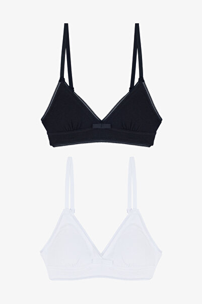 Penti My First Bra Basic Rib 2-balení Vícebarevná podprsenka