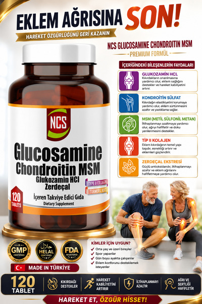 NCS Glucosamine Chondroitin Msm Collagen Zerdeçal 120 Tablets