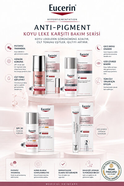 Eucerin EUCERİN PİGMENT 4LÜ SET SERUM,GECE,GÜNDÜZ VE GÖZ KREMİ