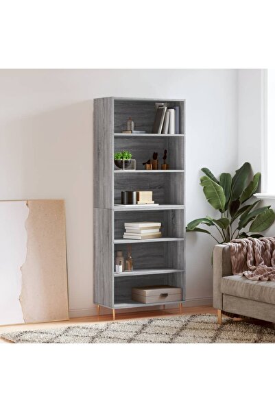 Concept Dulap înalt, gri sonoma, 69,5x32,5x180 cm, lemn compozit
