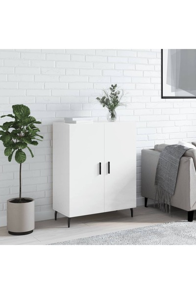 Concept Servantă, alb extralucios, 69,5x34x90 cm, lemn compozit