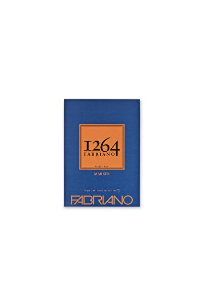 Fabriano Μπλοκ σχεδίασης 1264 Μαρκαδόρος, A4, 70gr, 100 φύλλα, χωρίς σπιράλ F...