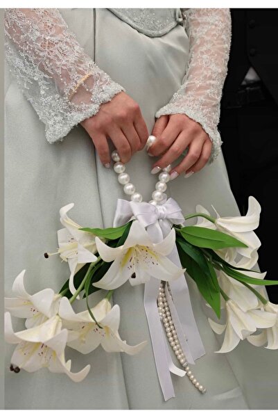 Bridal Luxe Lilyum gelin çiçeği çanta çiçek
