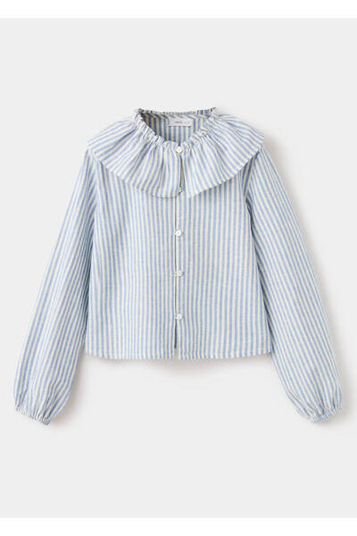 MANGO Kids Babydoll çizgili gömlek