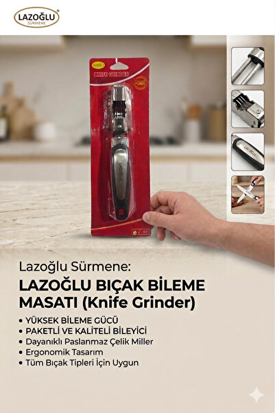 Lazoğlu Sürmene Lazoğlu Bıçak Bileme Masatı Yüksek Bileme Gücü Paketli Kalite...