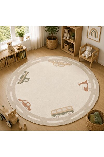 Neşem Halı Boutique EKOHALI Piccolo PCL 01 Cream Multy Pastel Renkli Hav ve T...