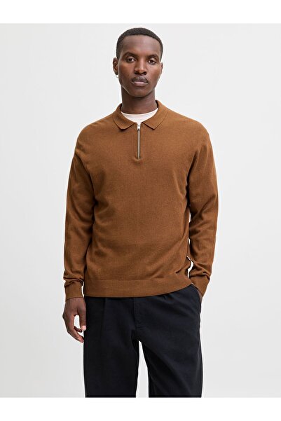 Jack & Jones Polo tricotat într-o singură culoare