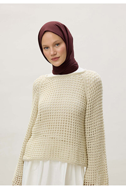 Freshscarfs İnce Pamuk Vual Şal Koyu Bordo