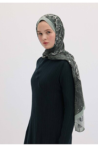 Freshscarfs Șal cu model Elora verde mucegai