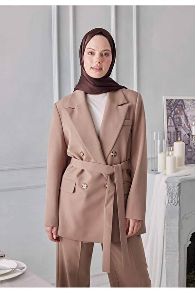 Freshscarfs Janjanlı Şal Acı Kahve