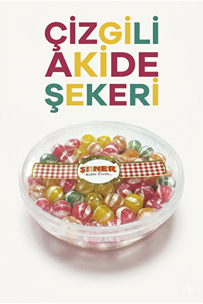 Şener Çizgili Akide Şekeri 200 gr