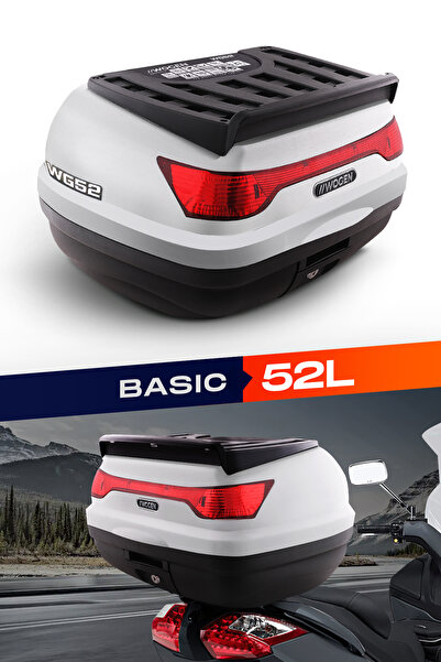 Wogen WG52 Motosiklet Arka Çantası Basic Beyaz