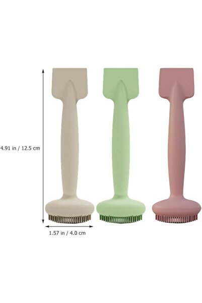 Arabest 3-Piece Facial Cleansing Brush & Mask Applicator, Soft Silicone for S...
