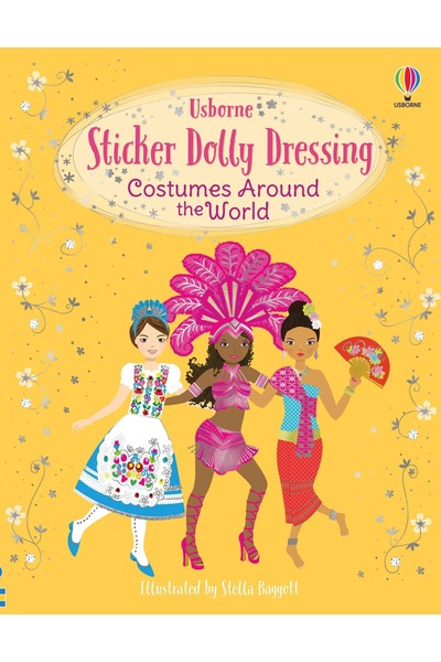 Usborne Children's book - Sticker Dolly Dressing Costumes Around the World