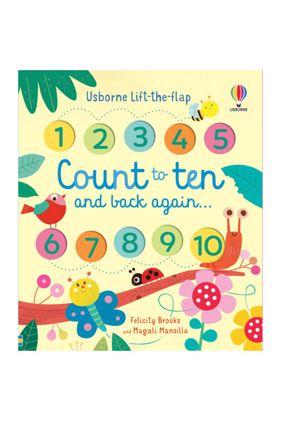 Usborne Children's book - Lift-the-flap Count to ten and back again